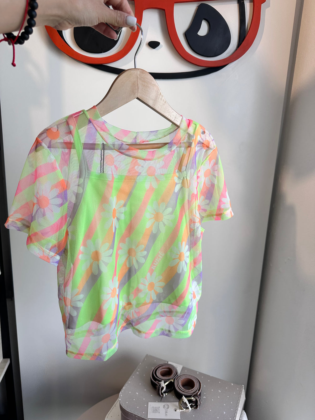 Top con remera tul